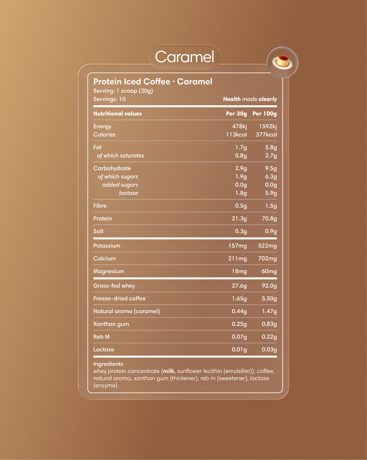 Caffè freddo proteico