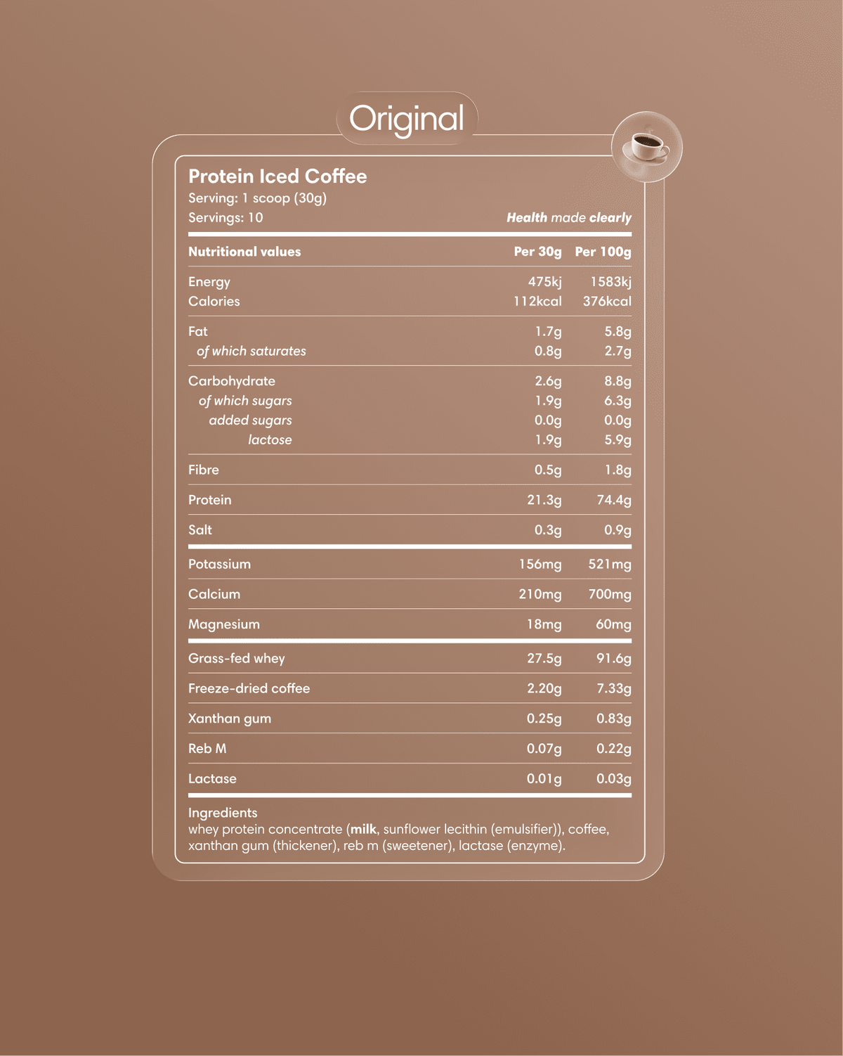 Caffè freddo proteico